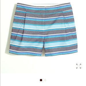 J crew blue stripped shorts size 4